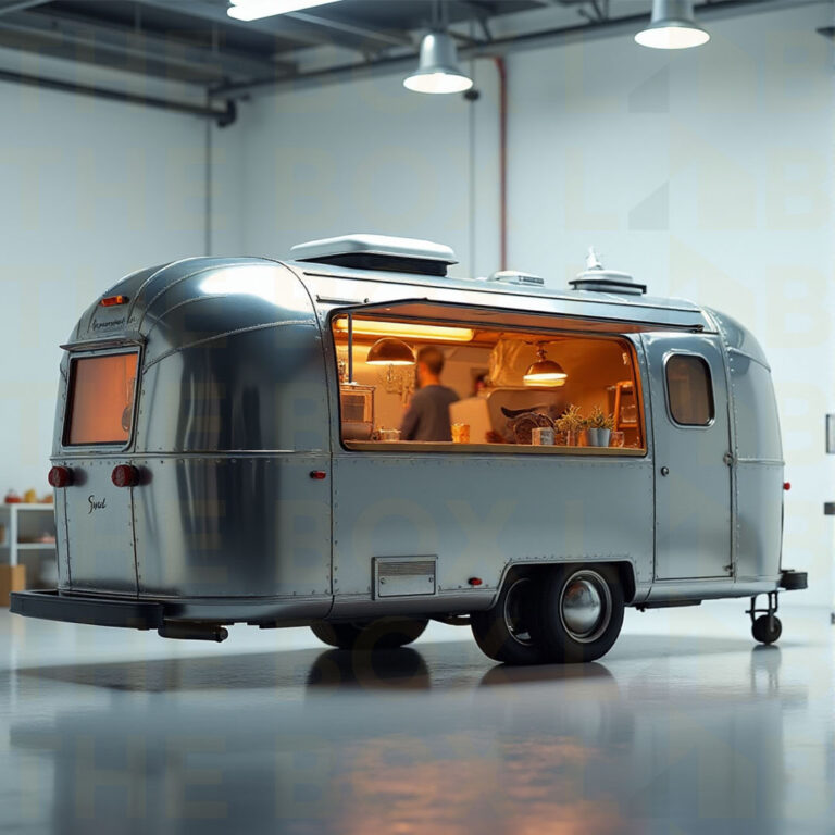 Boxlab's aerodynamic food truck design ready for commercial street food business